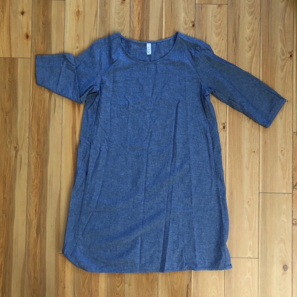 American Apparel chambray tent dress